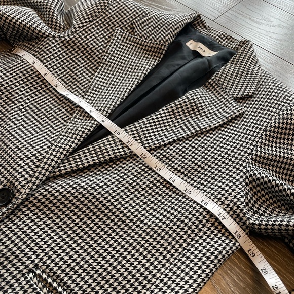 Mango Women's Black and White Houndstooth Blazer - Picture 5 of 5